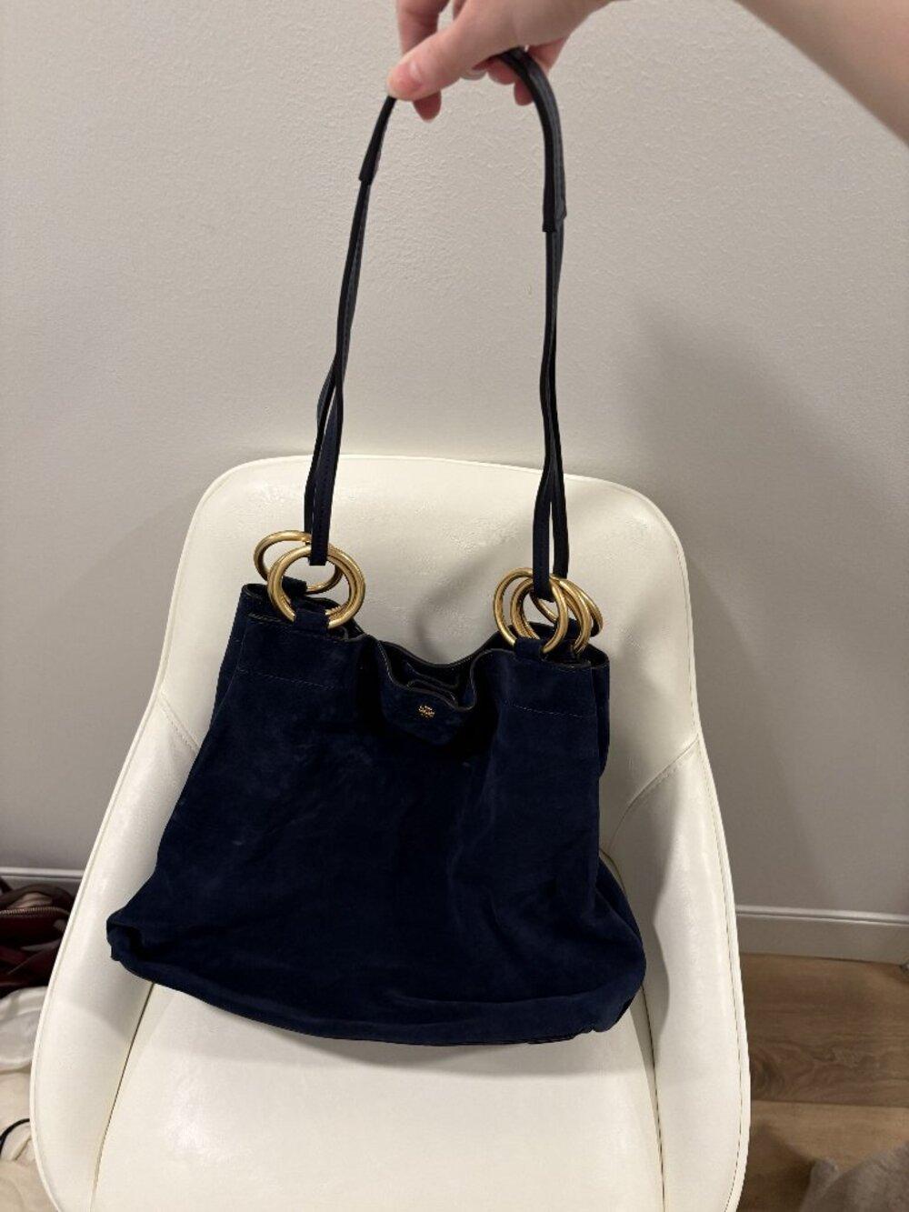 Blue Suede Purse